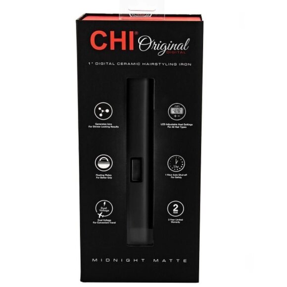 CHI Original Digital Ceramic Hairstyling Iron Midnight Matte - Picture 1 of 6